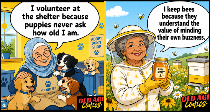 15+ Hilarious Comics That Reflects The Experiences of Old Ladies