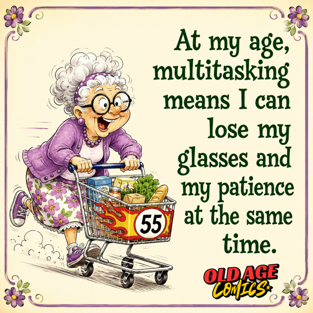 image-1764-1024x1024 20 Cartoon Jokes Inspired By Grandmother Shows The Positive Aspects of Being Old
