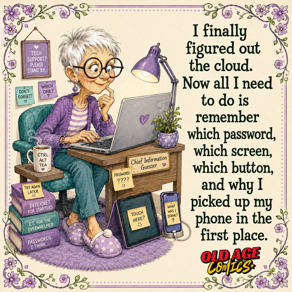 image-1771-1024x1024 20 Cartoon Jokes Inspired By Grandmother Shows The Positive Aspects of Being Old