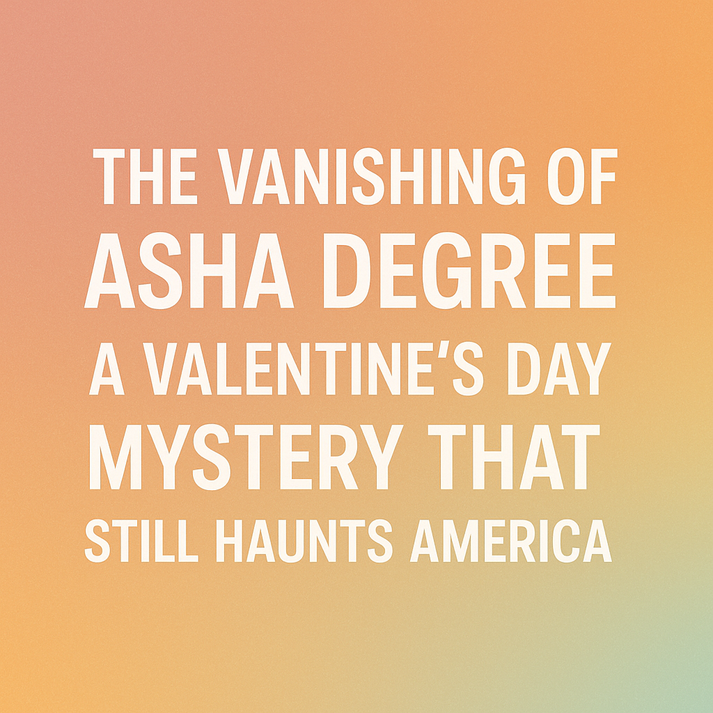 image-2 The Vanishing of Asha Degree: A Valentine’s Day Mystery That Still Haunts America