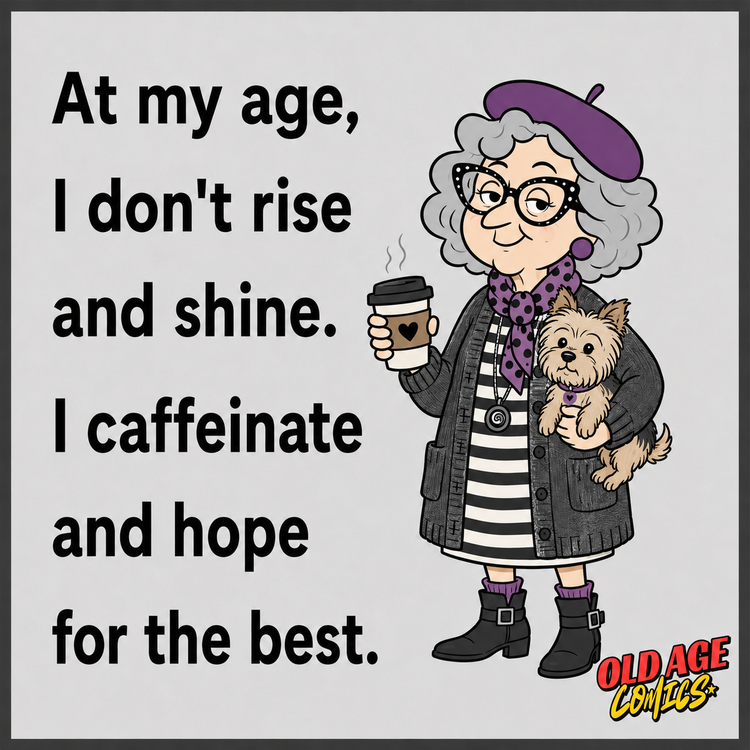 07_caffeinate_750x750 20 Funny Old Age Comics Shared By A Woman From United Kingdom