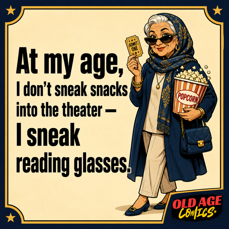 08_reading_glasses_theater_750x750 20 Funny Old Age Comics Shared By A Woman From United Kingdom
