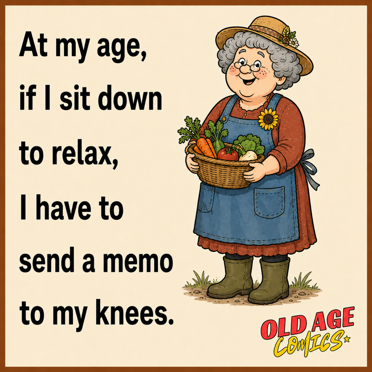 09_memo_to_knees_750x750 20 Funny Old Age Comics Shared By A Woman From United Kingdom