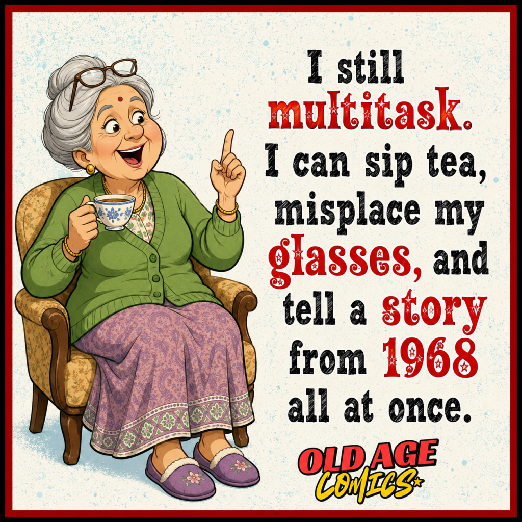 image-100-1024x1024 20 Elderly Lady Comics About Memory, Coffee, Naps, and Aching Knees for Grandma Laughs