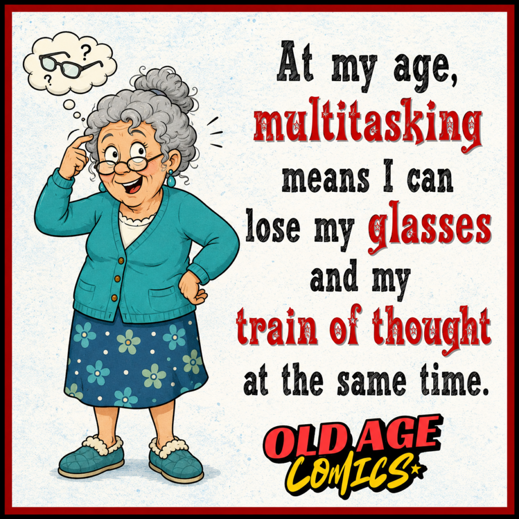 image-79-1024x1024 20 Elderly Lady Comics About Memory, Coffee, Naps, and Aching Knees for Grandma Laughs