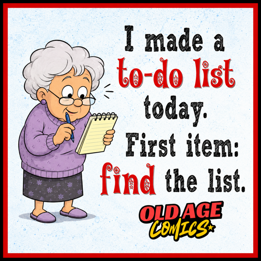 image-93-1024x1024 20 Elderly Lady Comics About Memory, Coffee, Naps, and Aching Knees for Grandma Laughs