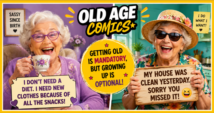 20 Relatable Old Age Comics About Memory, Naps, Glasses, and Daily Life