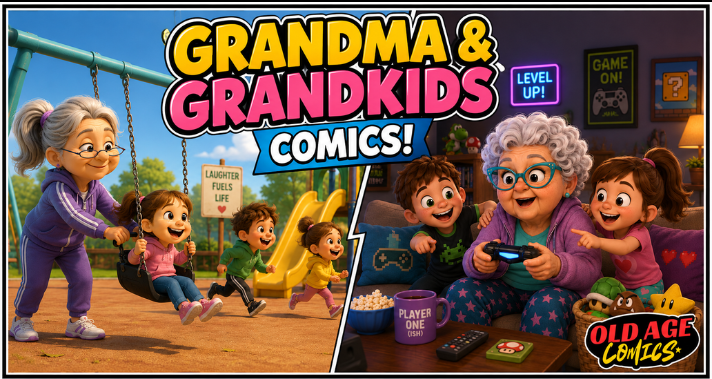 20 Comics Depicts What I Learned Spending One Day With Grandma And Her Grandchildren