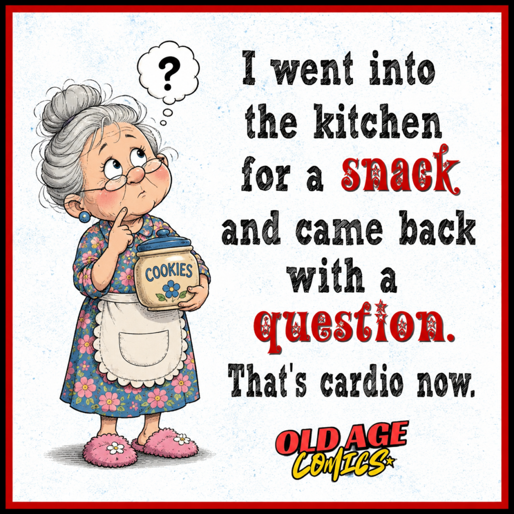 image-1-1024x1024 20 Elderly Lady Comics About Memory, Coffee, Naps, and Aching Knees for Grandma Laughs