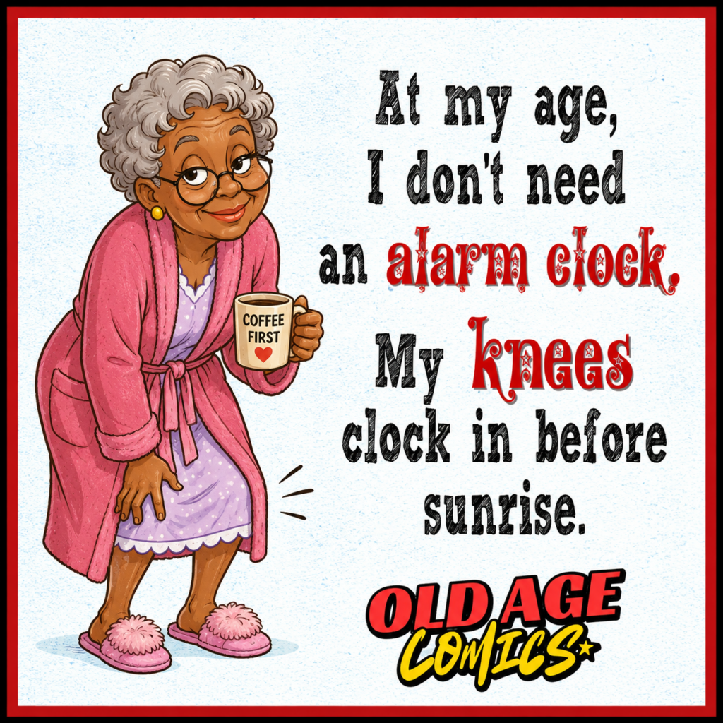 image-1024x1024 20 Elderly Lady Comics About Memory, Coffee, Naps, and Aching Knees for Grandma Laughs