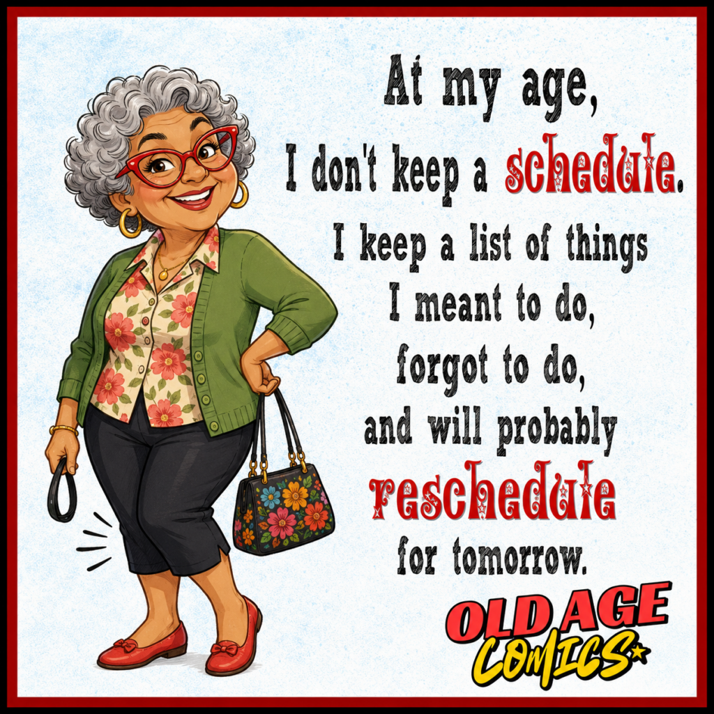 image-3-1024x1024 20 Elderly Lady Comics About Memory, Coffee, Naps, and Aching Knees for Grandma Laughs